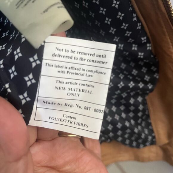 Danier Light Brown Leather Women's Jacket size SP - Picture 8 of 12